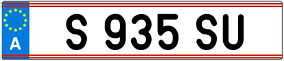 Trailer License Plate